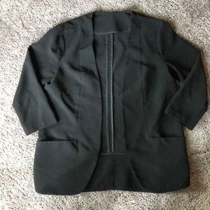 Black 3/4 sleeve blazer